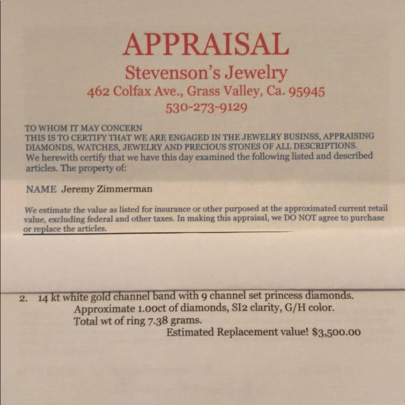 Men’s wedding band - Picture 2 of 2